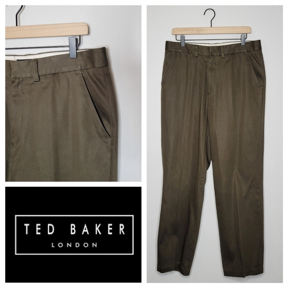 Ted Baker London Flat Front Pants Size 34L